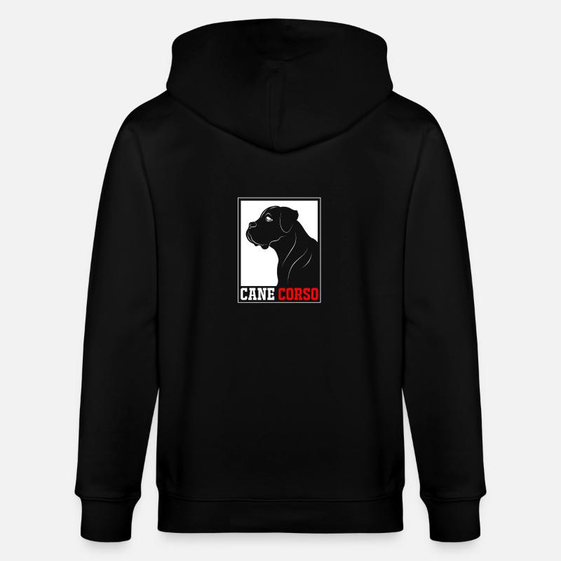 Cane Corso - Stanley/Stella Unisex Bio-Kapuzenjacke CULTIVATOR  - Schwarz