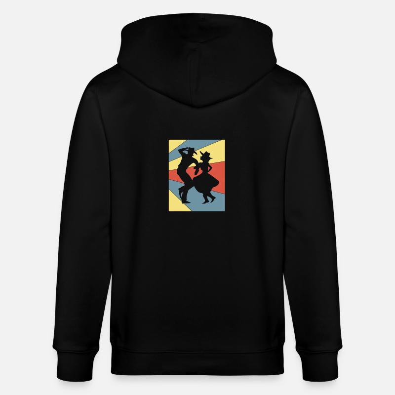 Square Dance - Stanley/Stella Unisex Bio-Kapuzenjacke CULTIVATOR  - Schwarz