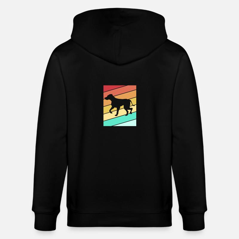 Rhodésian Ridgeback - Veste à capuche bio CULTIVATOR Stanley/Stella Unisexe - noir