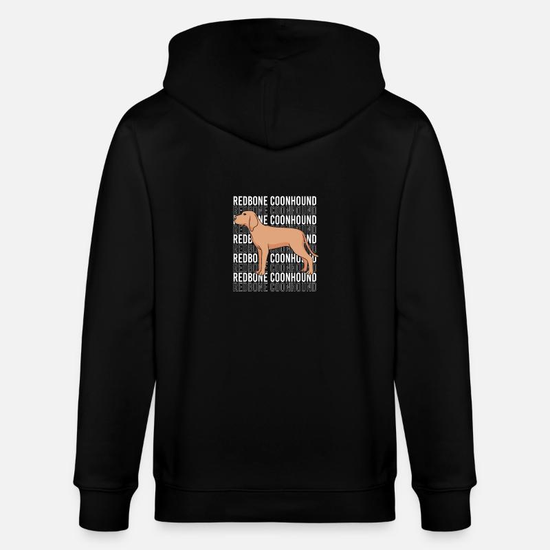 Redbone Coonhound - Veste à capuche bio CULTIVATOR Stanley/Stella Unisexe - noir