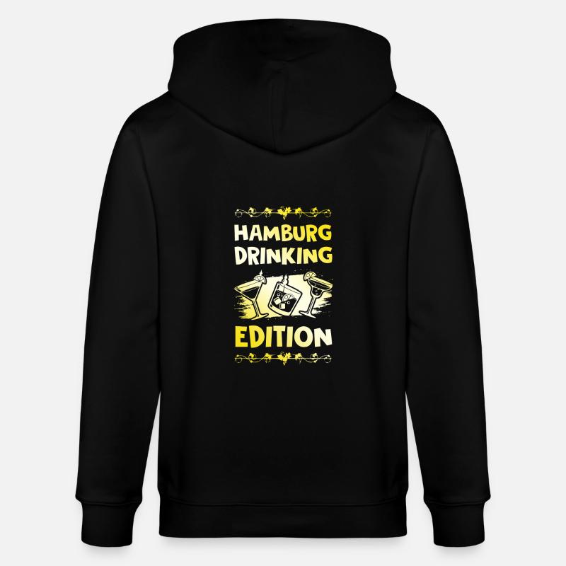 Hambourg Boire Dicton - Veste à capuche bio CULTIVATOR Stanley/Stella Unisexe - noir