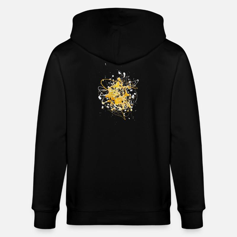 Yellowwhite.Splash - Stanley/Stella Unisex Bio-Kapuzenjacke CULTIVATOR - Schwarz