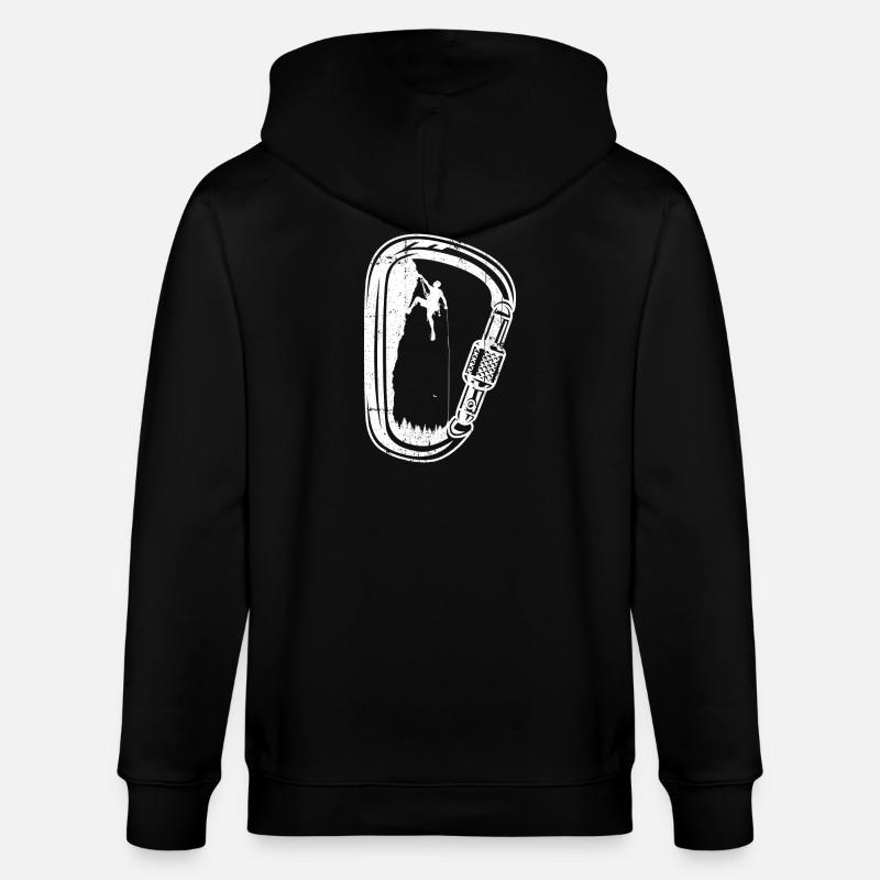 Silhouette de grimpeur en mousqueton - Veste à capuche bio CULTIVATOR Stanley/Stella Unisexe - noir