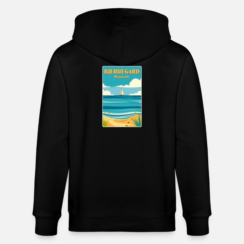 Bjerregard, Danemark - Veste à capuche bio CULTIVATOR Stanley/Stella Unisexe - noir