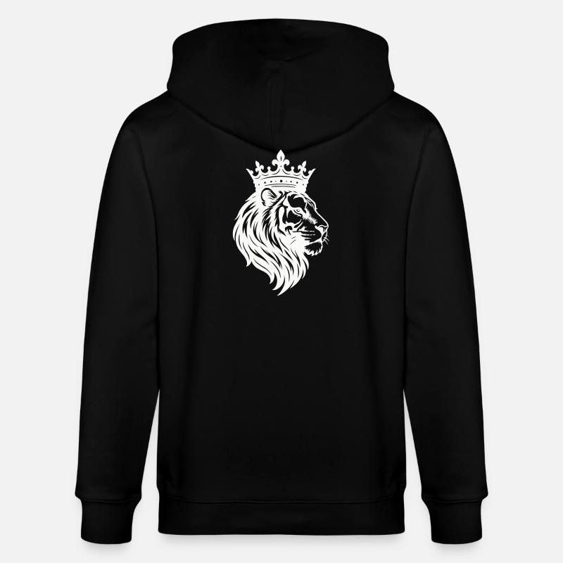 Roi de la Couronne du Lion - Veste à capuche bio CULTIVATOR Stanley/Stella Unisexe - noir