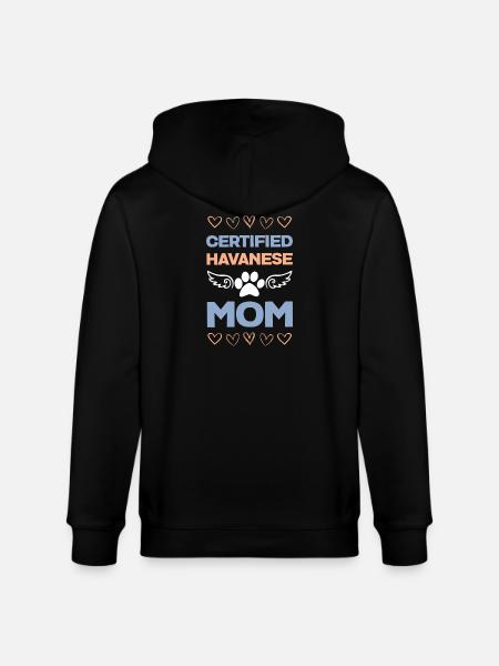 Certified Havanese Mom - Stanley/Stella CULTIVATOR  Unisex Organic Hooded Jacket - black