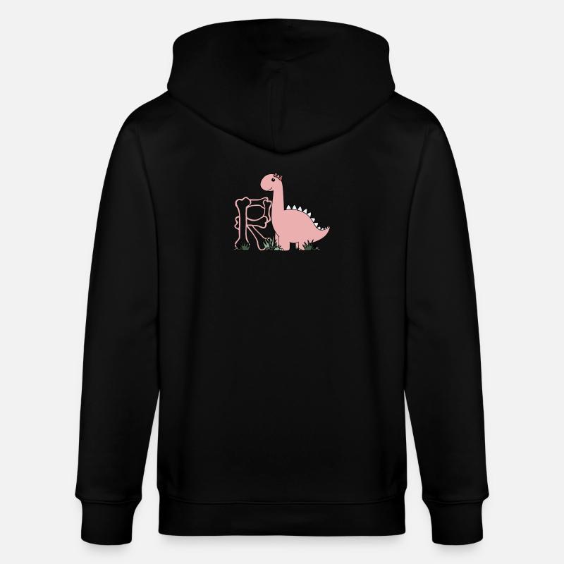 Buchstabe R - Stanley/Stella Unisex Bio-Kapuzenjacke CULTIVATOR  - Schwarz