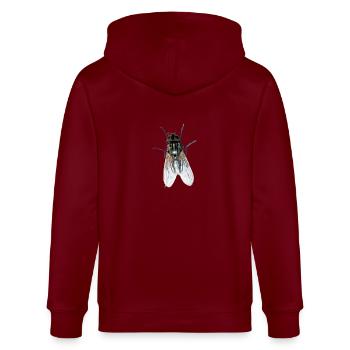 voler - Veste à capuche bio CULTIVATOR Stanley/Stella Unisexe - bordeaux - Dos - Anna (173cm)