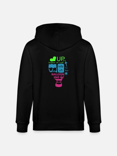 heissluftballon - Stanley/Stella Unisex Bio-Kapuzenjacke CULTIVATOR - Schwarz