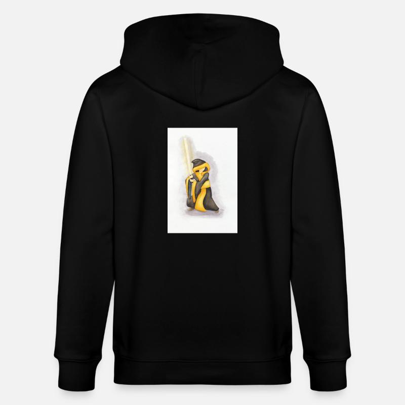 Münchner Kindl mit Lichtschwert - Stanley/Stella Unisex Bio-Kapuzenjacke CULTIVATOR  - Schwarz