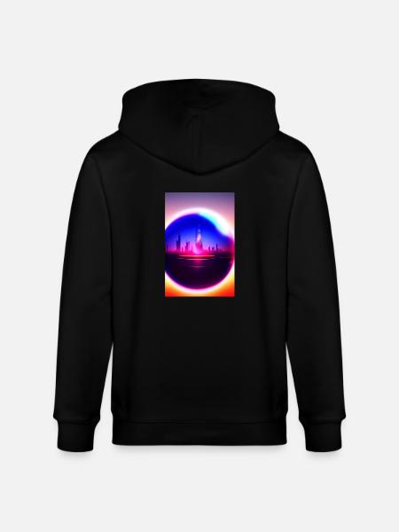 Stadt Kugel - Stanley/Stella Unisex Bio-Kapuzenjacke CULTIVATOR  - Schwarz