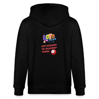 LOTO - BINGO - 7 - LES COPAINS DE BLANCHE-NEIGE - Veste à capuche bio CULTIVATOR Stanley/Stella Unisexe - noir - Dos - Anna (173cm)