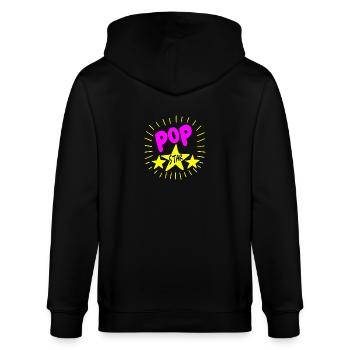 Pop Star coloré - Veste à capuche bio CULTIVATOR Stanley/Stella Unisexe - noir - Dos - Anna (173cm)