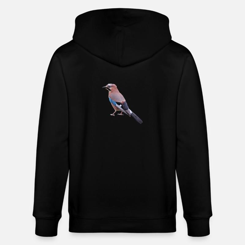 Eichelhäher am431 - Stanley/Stella Unisex Bio-Kapuzenjacke CULTIVATOR  - Schwarz