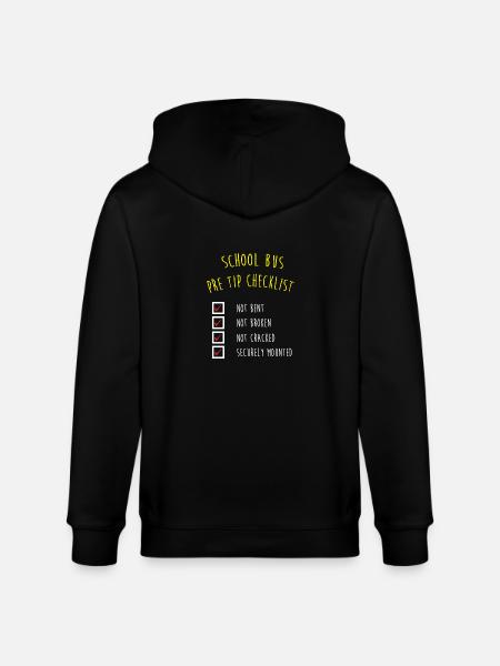 School Bus Driver School Bus - Stanley/Stella CULTIVATOR  Unisex Organic Hooded Jacket - black