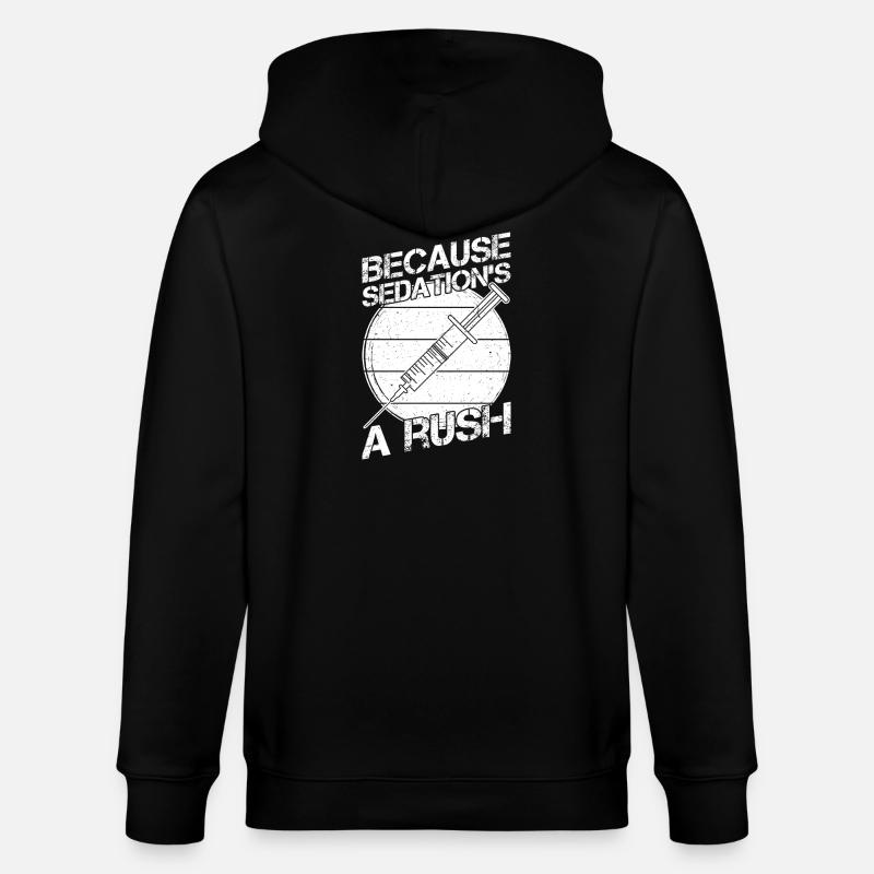 Anesthesiologist Sedation´s Rush Anesthesia - Stanley/Stella Unisex Bio-Kapuzenjacke CULTIVATOR  - Schwarz