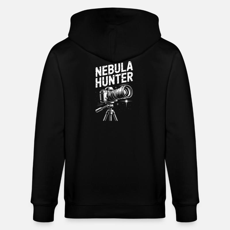 Télescope Nebula Hunter - Veste à capuche bio CULTIVATOR Stanley/Stella Unisexe - noir