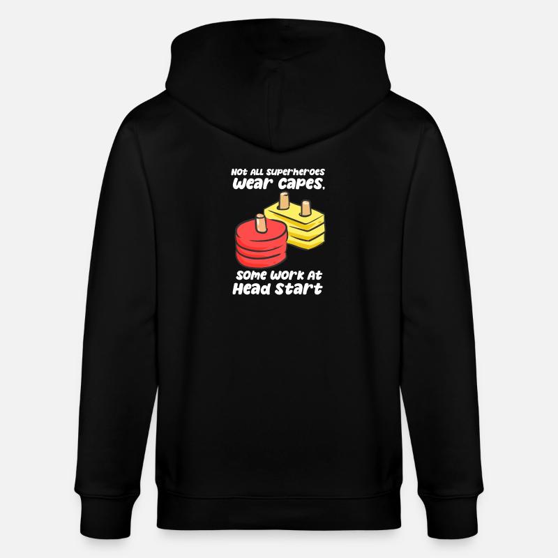 Work At Head Start - Stanley/Stella Unisex Bio-Kapuzenjacke CULTIVATOR  - Schwarz