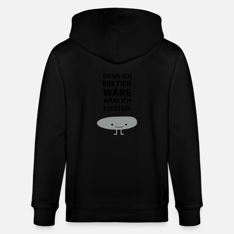 Sei ein Stein! - Stanley/Stella Unisex Bio-Kapuzenjacke CULTIVATOR  - Schwarz