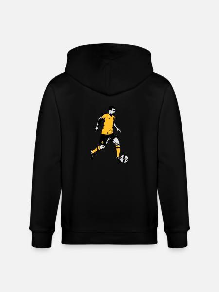 Fussball - Soocer - Stanley/Stella Unisex Bio-Kapuzenjacke CULTIVATOR - Schwarz