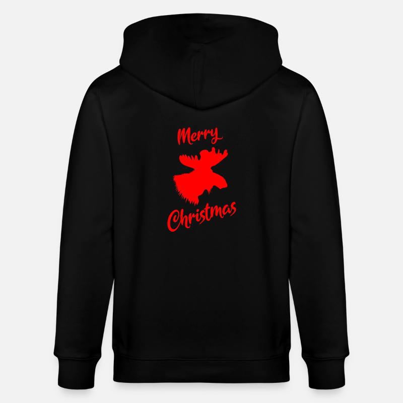 Noël de l’orignal - Veste à capuche bio CULTIVATOR Stanley/Stella Unisexe - noir