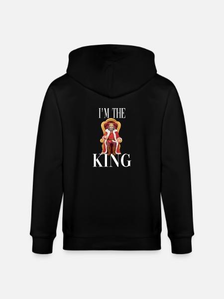 Ich bin der König - Stanley/Stella Unisex Bio-Kapuzenjacke CULTIVATOR  - Schwarz