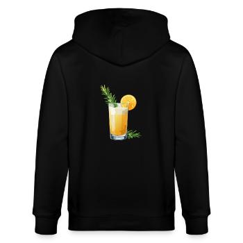 Cocktail - Bartender - Stanley/Stella Unisex Bio-Kapuzenjacke CULTIVATOR  - Schwarz - Hinten - Anna (173cm)