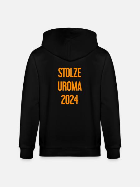 Proud great-grandma 2024 - Stanley/Stella CULTIVATOR  Unisex Organic Hooded Jacket - black