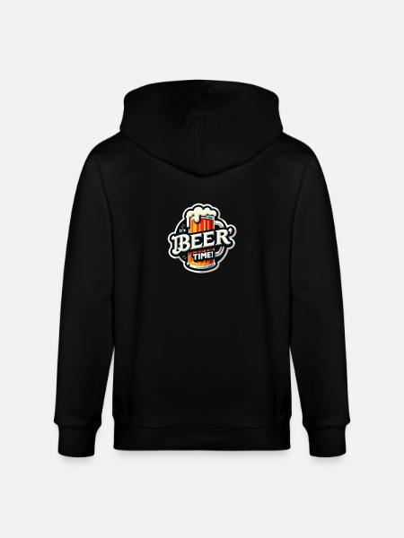 Beer - Stanley/Stella Unisex Bio-Kapuzenjacke CULTIVATOR  - Schwarz