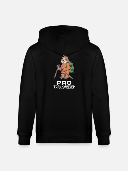 Urwaldbewohner Faultier Säugetier Statement Zoo - Stanley/Stella Unisex Bio-Kapuzenjacke CULTIVATOR  - Schwarz