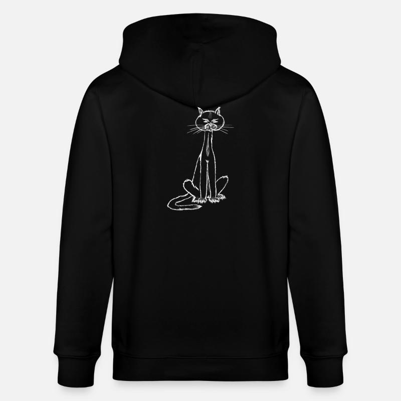 Ich bin der Kater…. - Stanley/Stella Unisex Bio-Kapuzenjacke CULTIVATOR  - Schwarz
