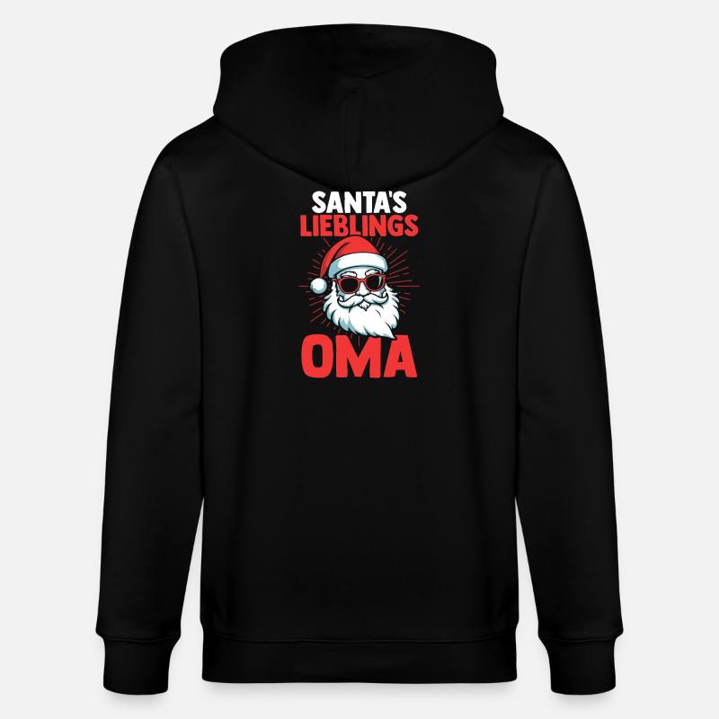 Noël Mère Mère Noël - Veste à capuche bio CULTIVATOR Stanley/Stella Unisexe - noir