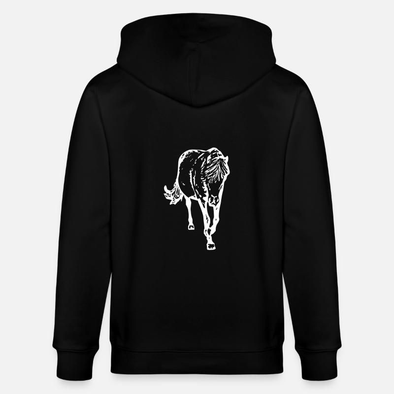 cheval - Veste à capuche bio CULTIVATOR Stanley/Stella Unisexe - noir