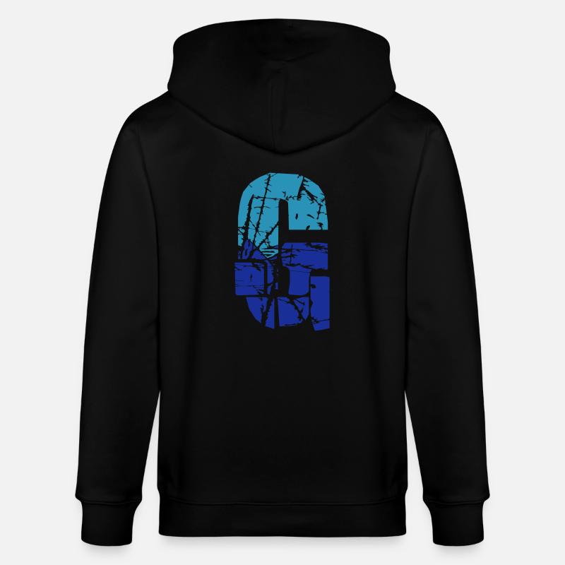 Lettre G - Veste à capuche bio CULTIVATOR Stanley/Stella Unisexe - noir