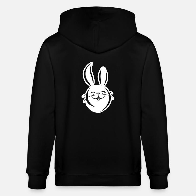 Rabbit Rabbit - Stanley/Stella CULTIVATOR Unisex Organic Hooded Jacket - black