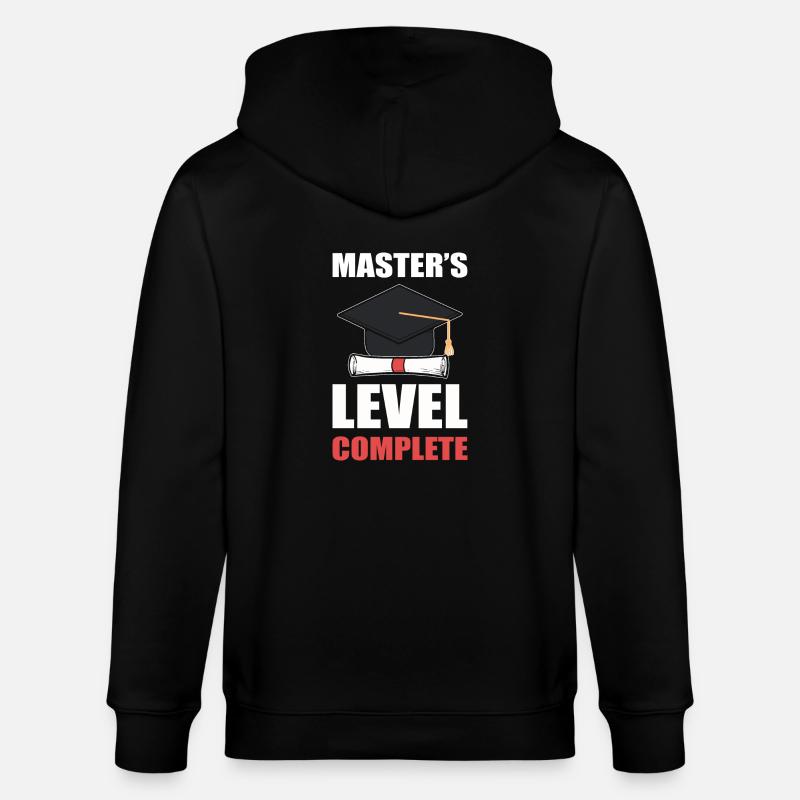 Master Studium Abschlussfeier - Stanley/Stella Unisex Bio-Kapuzenjacke CULTIVATOR  - Schwarz