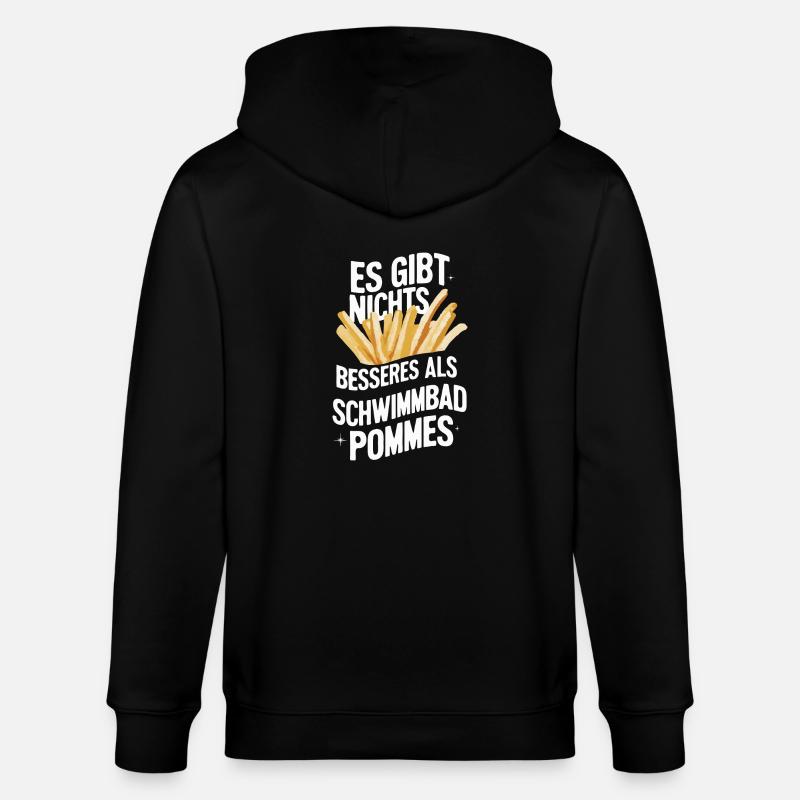 Frites, frites, restauration rapide - Veste à capuche bio CULTIVATOR Stanley/Stella Unisexe - noir