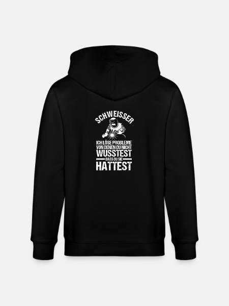 Welding Welding Workers Welder - Stanley/Stella CULTIVATOR  Unisex Organic Hooded Jacket - black