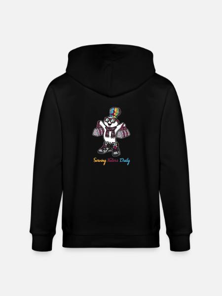 Serving Haters Daily - Stanley/Stella Unisex Bio-Kapuzenjacke CULTIVATOR  - Schwarz