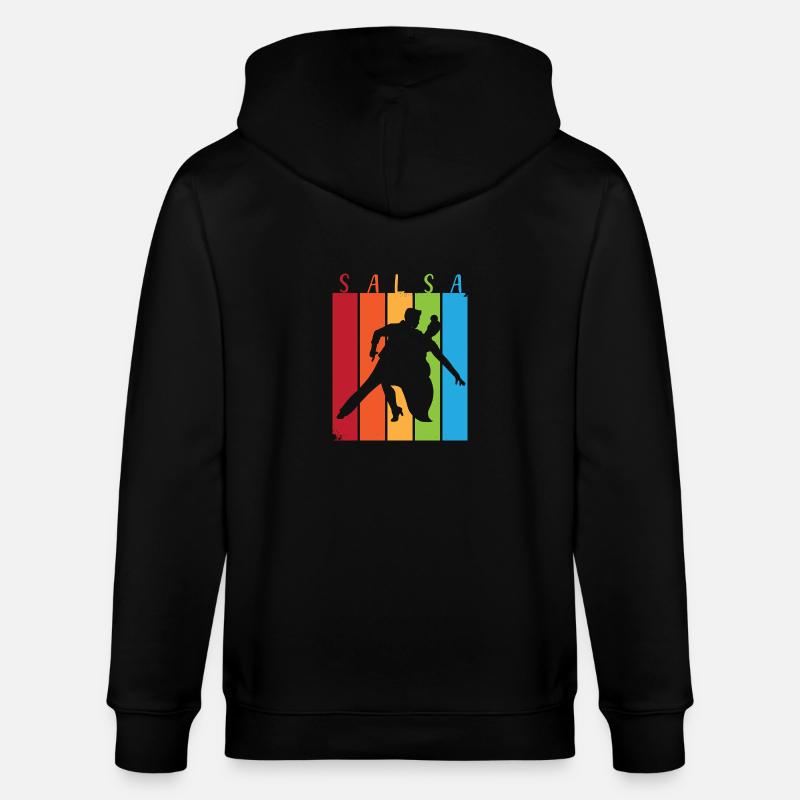 Danseuse de salsa Danseuse - Veste à capuche bio CULTIVATOR Stanley/Stella Unisexe - noir