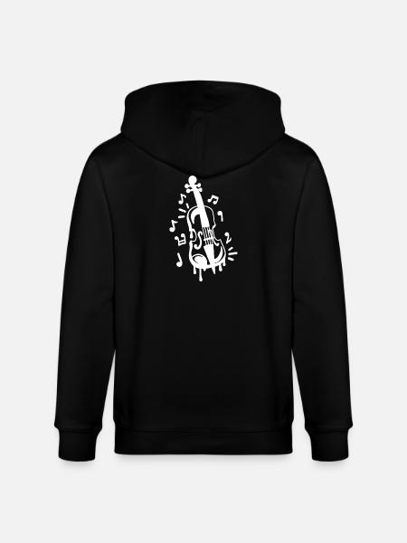 Geige Geiger - Stanley/Stella Unisex Bio-Kapuzenjacke CULTIVATOR  - Schwarz