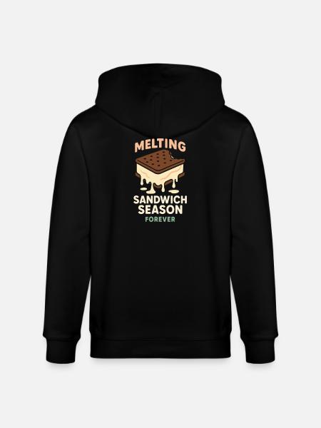 Eis-sandwich-liebhaber Sommerdessert - Stanley/Stella CULTIVATOR  Unisex Organic Hooded Jacket - black