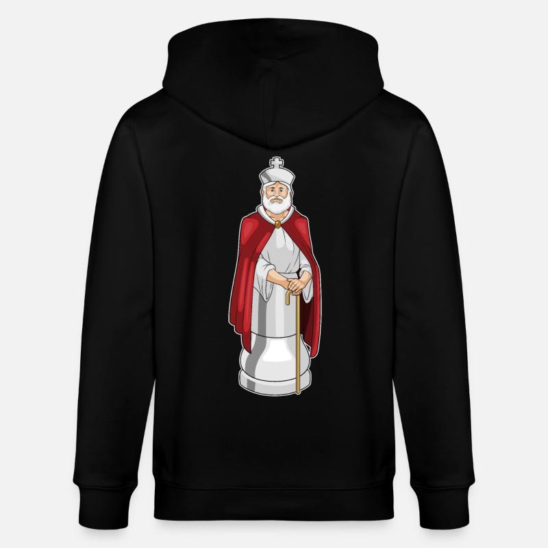 Pièce d’échecs Roi Échecs - Veste à capuche bio CULTIVATOR Stanley/Stella Unisexe - noir