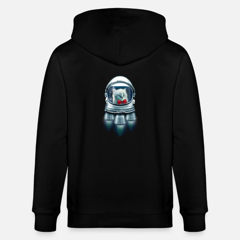 CASANOVA TO SPACE - Stanley/Stella CULTIVATOR  Unisex Organic Hooded Jacket - black