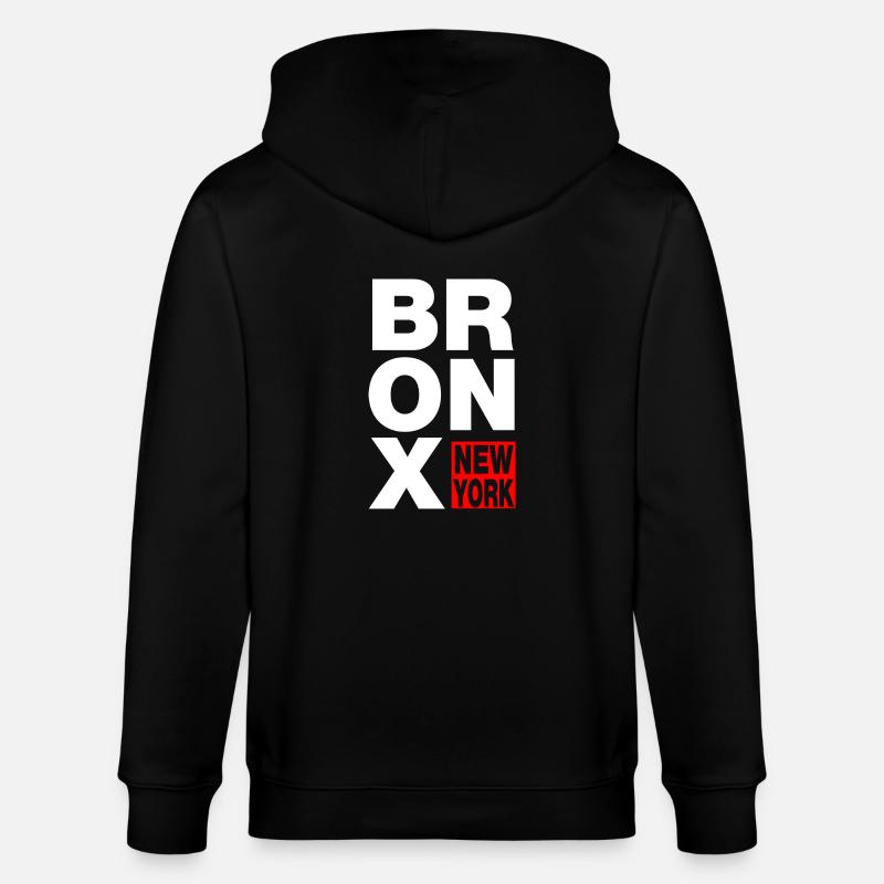 bronx new york - Stanley/Stella Unisex Bio-Kapuzenjacke CULTIVATOR - Schwarz