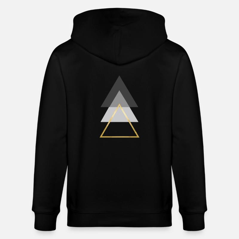 triangles - Veste à capuche bio CULTIVATOR Stanley/Stella Unisexe - noir