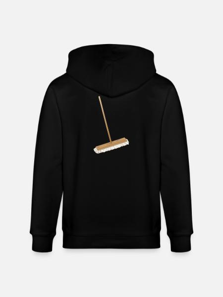 Kvastar att sopa upp och sopa under mattan - Ekologisk luvjacka CULTIVATOR unisex från Stanley/Stella - svart