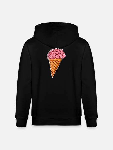 Ice Brain Halloween - Stanley/Stella CULTIVATOR Unisex Organic Hooded Jacket - black