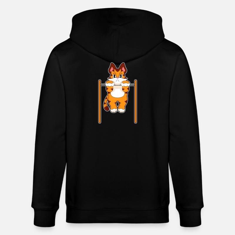 Tiger Bodybuilder Tractions Culturisme - Veste à capuche bio CULTIVATOR Stanley/Stella Unisexe - noir