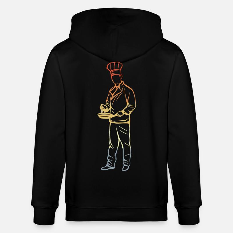 Chef - Veste à capuche bio CULTIVATOR Stanley/Stella Unisexe - noir